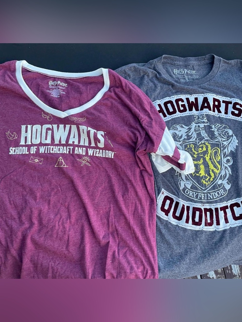 Harry Potter Hogwarts Graphic Tee bundle women’s size medium